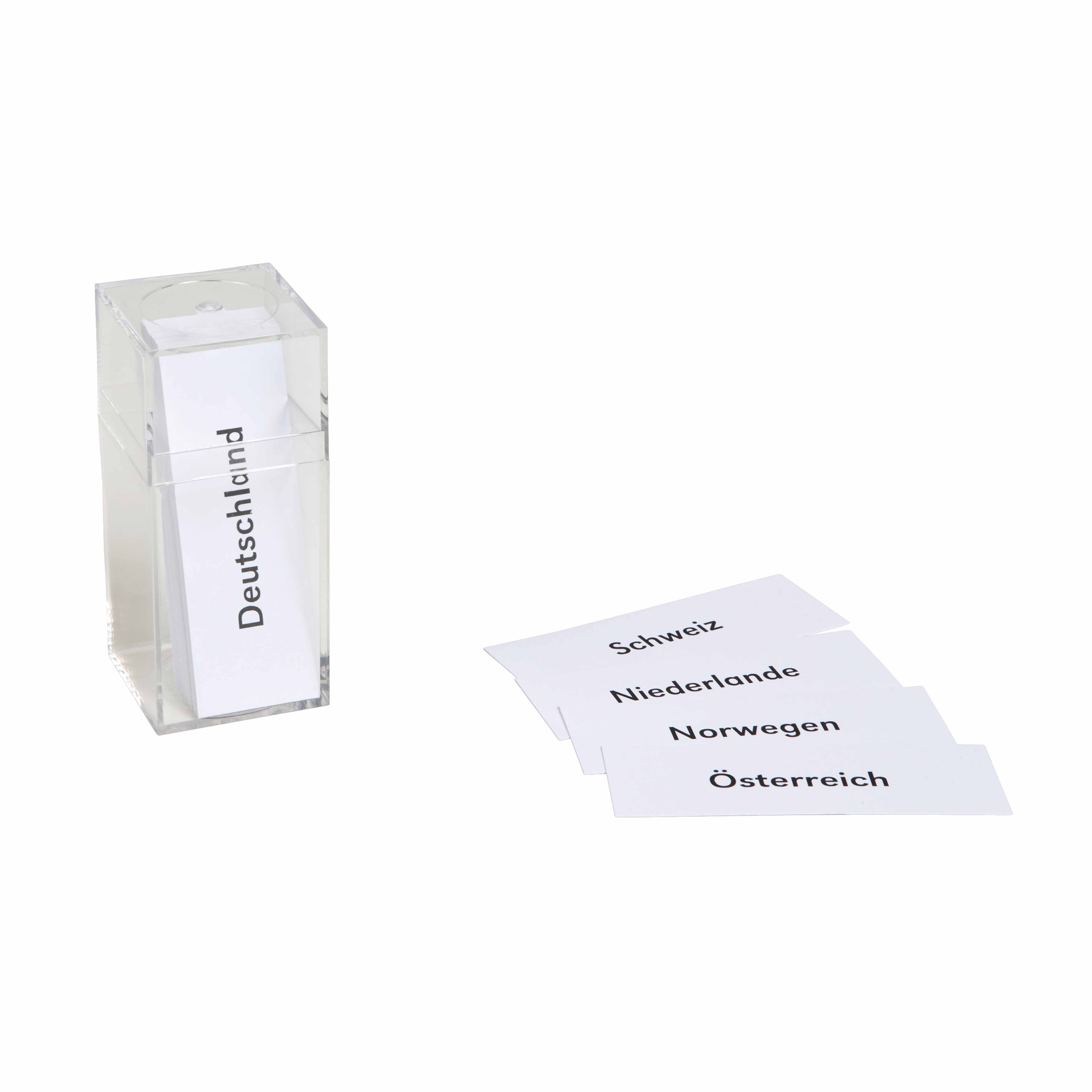 Namenkärtchen Europa - Montessori Geographie