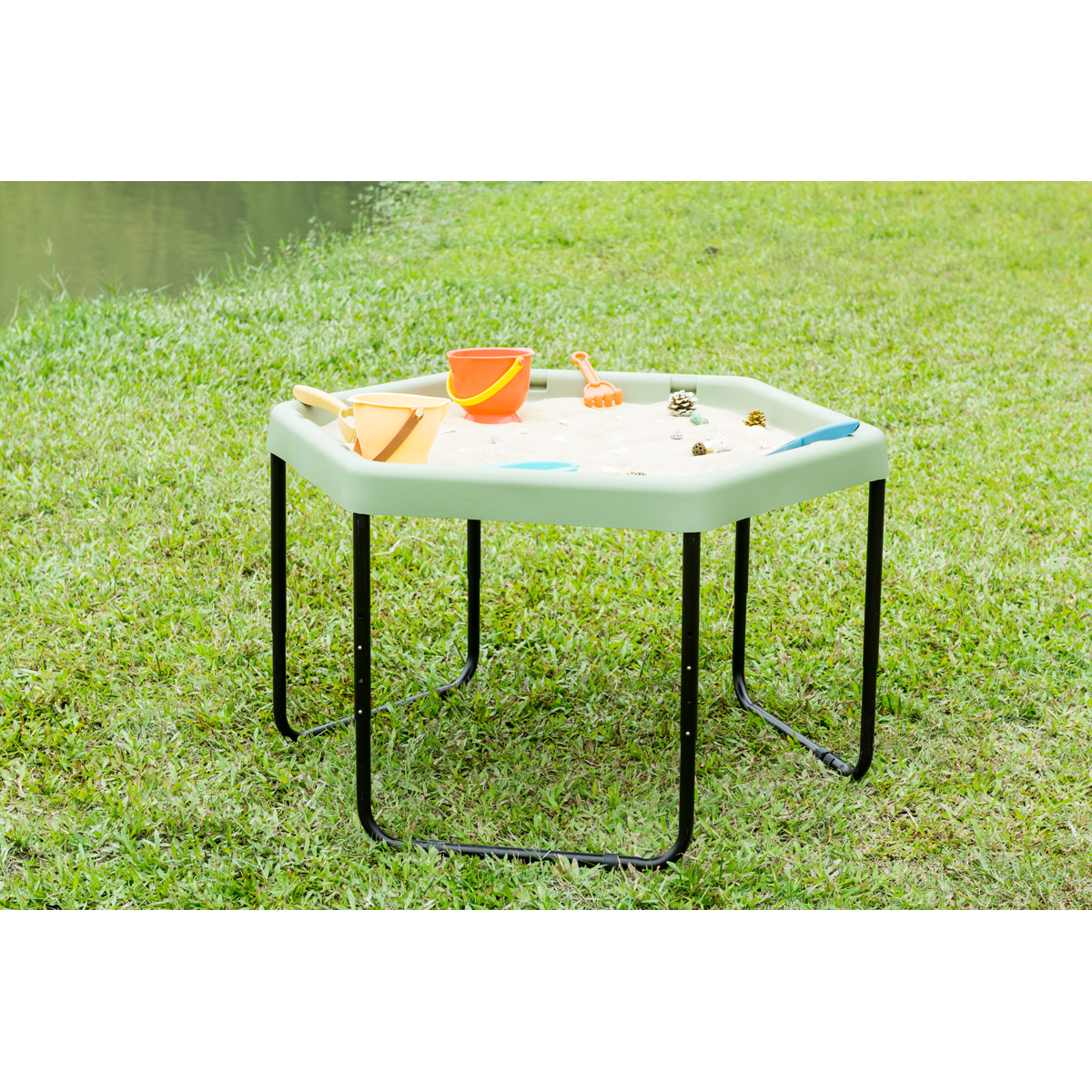 Sechseckiges Spielbrett Salbei 5er Set, 103 x 91 x 8 cm, für Gruppen und Projekte