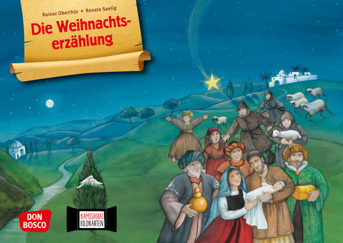 Kamishibai Bildkartenset - Die Weihnachtserzählung, 6-12 Jahre