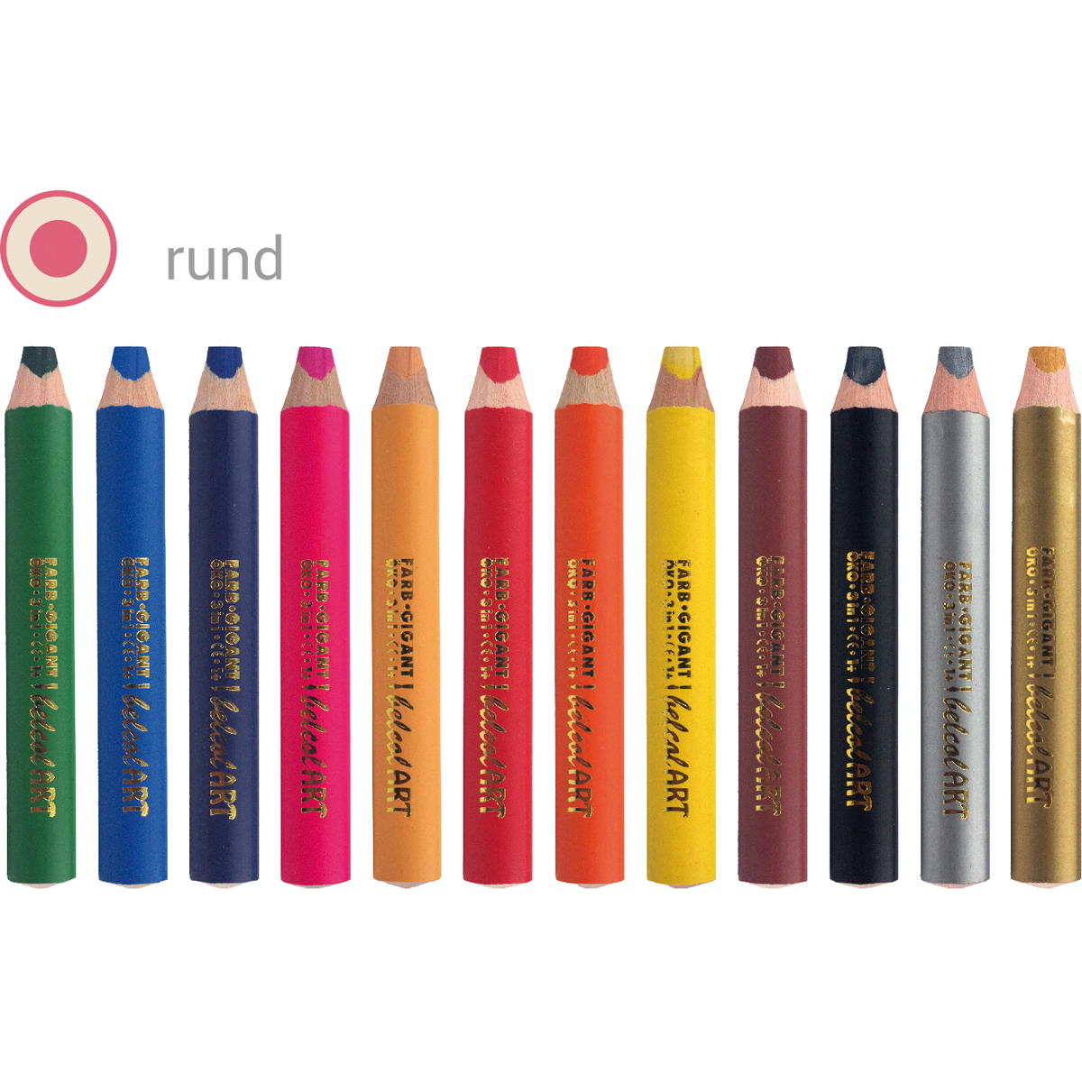 3in1 Dreikantstifte, 10 Stück, Bunt Aquarell Wachsmaler, 10 mm, grün