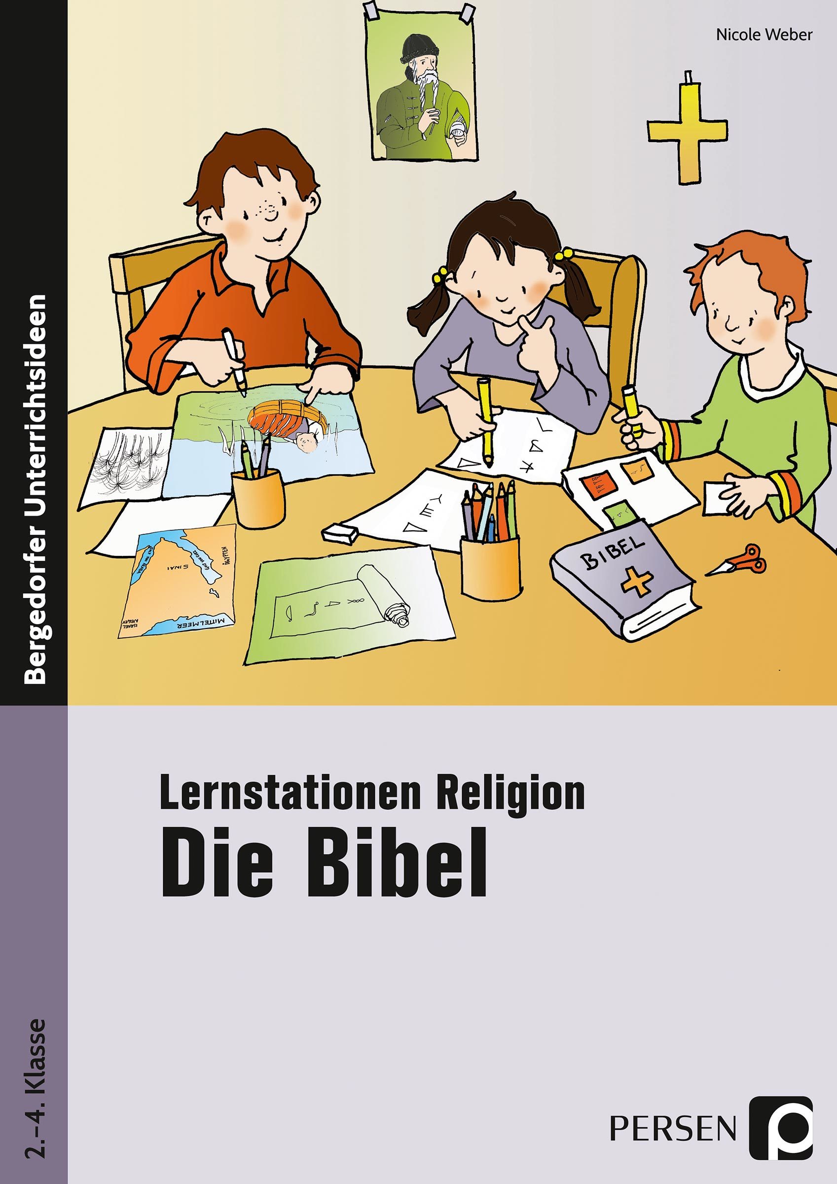 Lernstationen Religion: Die Bibel, Buch, 2. bis 4. Klasse
