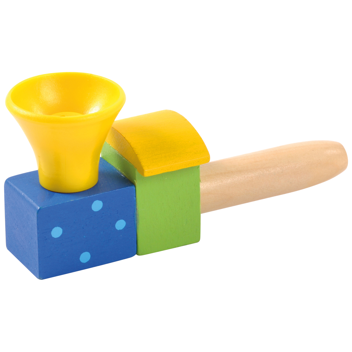 Blasespiel Lokomotive bunt, Ball Ø 3,5 cm, Mundmotorik Training, ab 3 Jahren