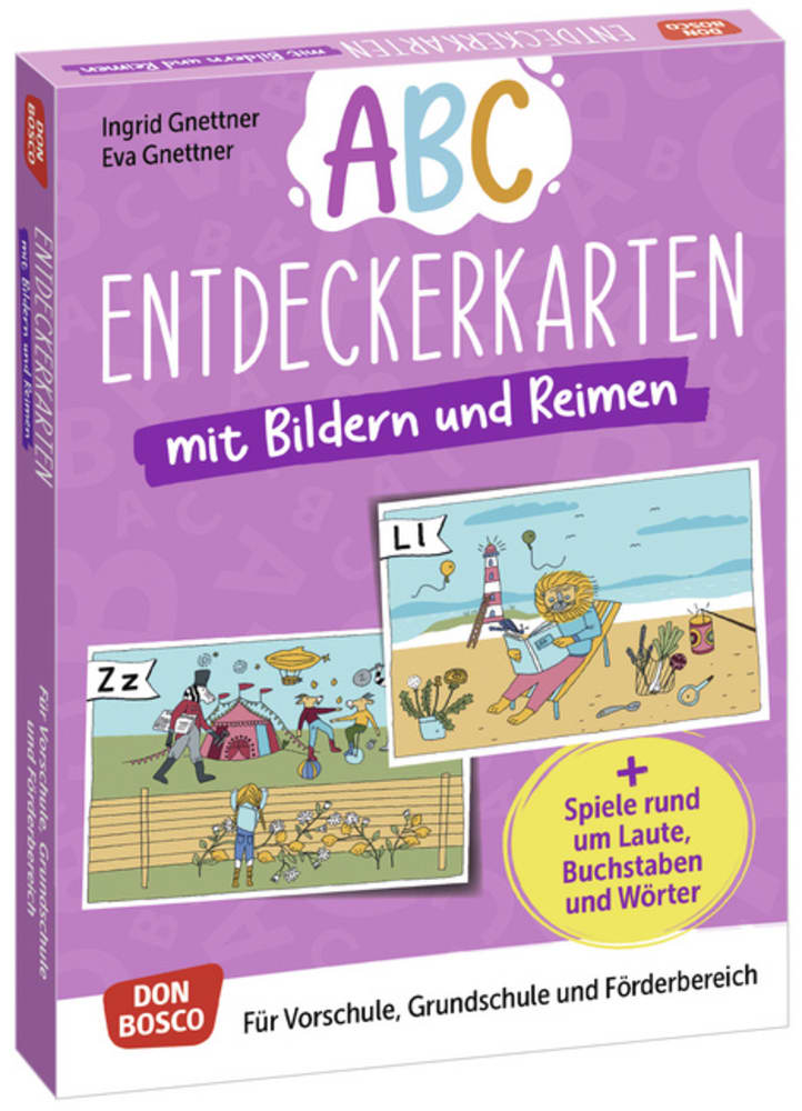 Abc-Entdeckerkarten mit Bildern und Reimen, 5-8 Jahre