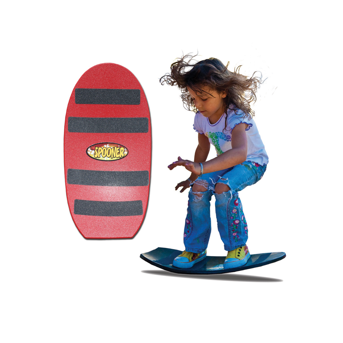 Balance Board Spoonerboard für Gras, Sand und Schnee, 57,5 x 28,5 x 1 cm, bis 200 kg, ab 3 Jahre