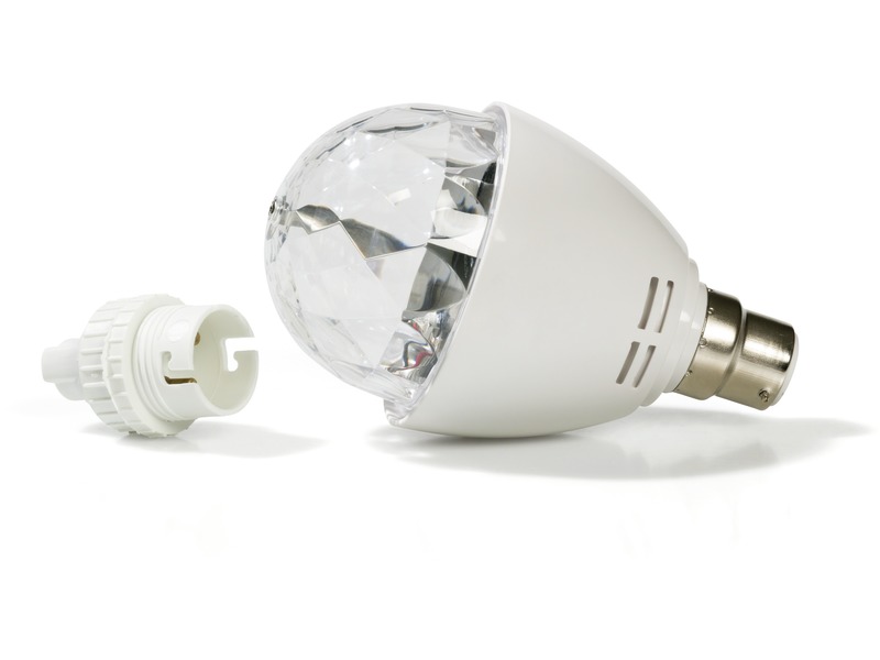 Disco-Glühbirne LED mit Fassung B22, Lichteffekt für den Sinnesraum