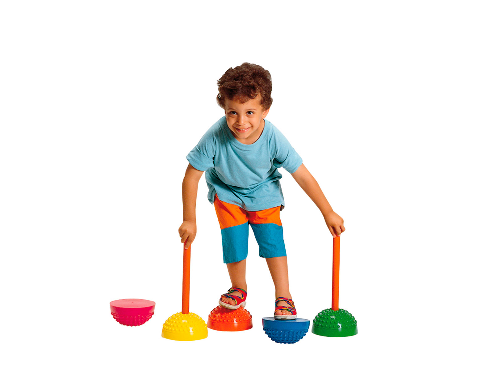 Halbkugeln Gymnic Multiactive Stone, 6er-Set, farblich sortiert