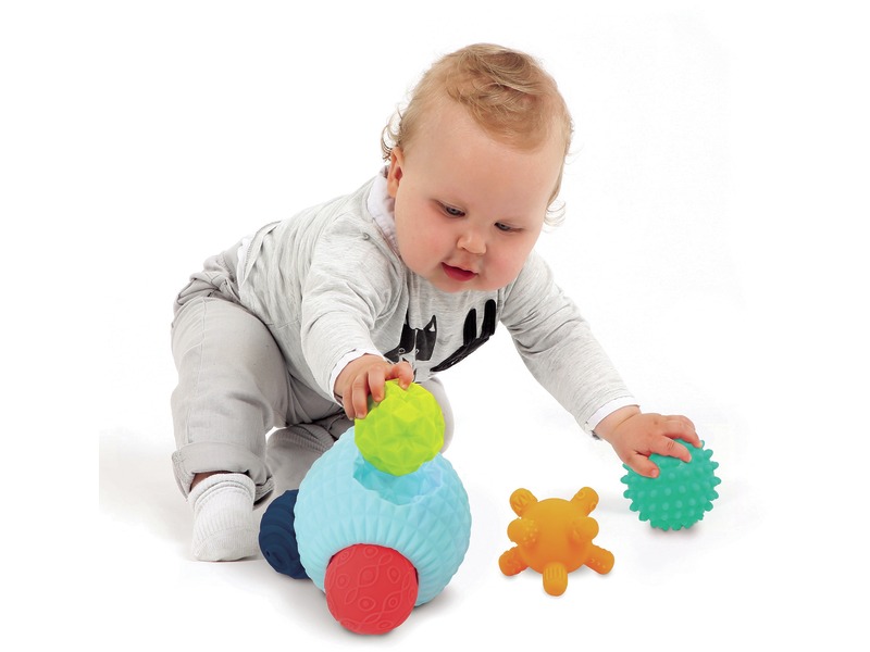 Sensorikball-Set mit Formen, Puzzleball und 5 Tastbällen, ab 6 Monaten