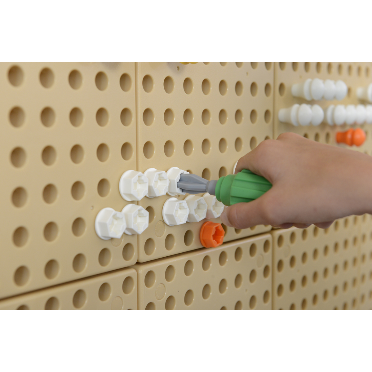 STEM Wand Werkzeug Set 9 teilig, Schraubendreher Aufsätze und Schlüssel, ab 3 Jahren
