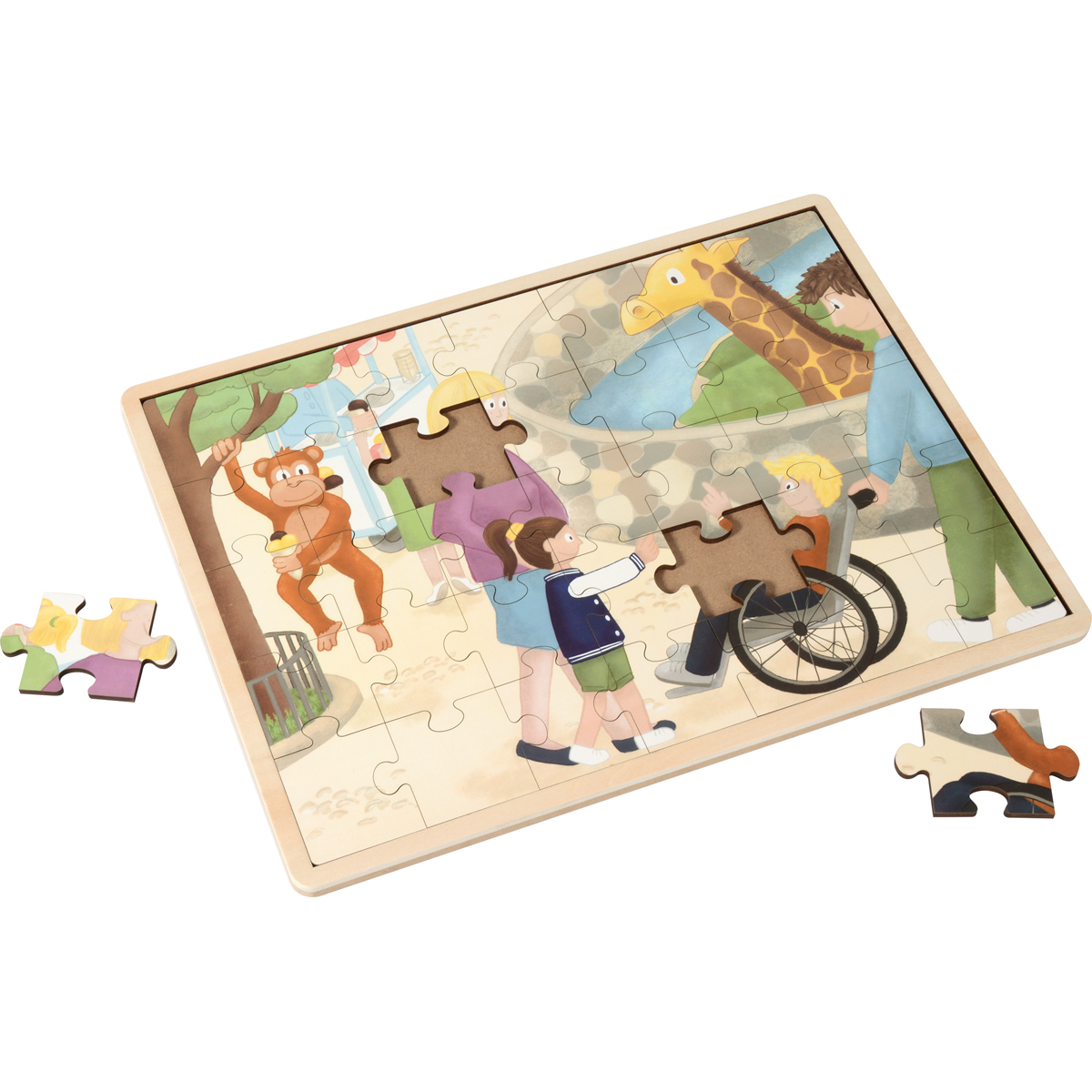 Puzzles Bunte Welt 6er Set, 35 Teile je Puzzle, 42 x 32 cm