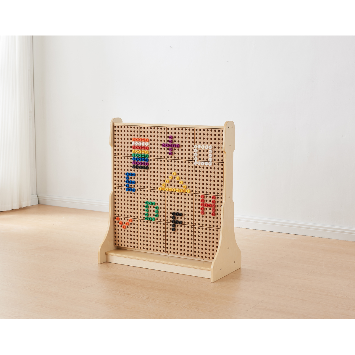 Schrauben Set 512 Teile, 8 Farben und 5 Kopfarten, für STEM Wand, ab 3 Jahre