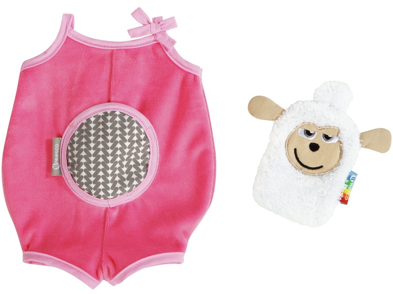 Emotionspuppe Baby Camille aus Stoff mit Kuscheltier, ab 0 Jahren