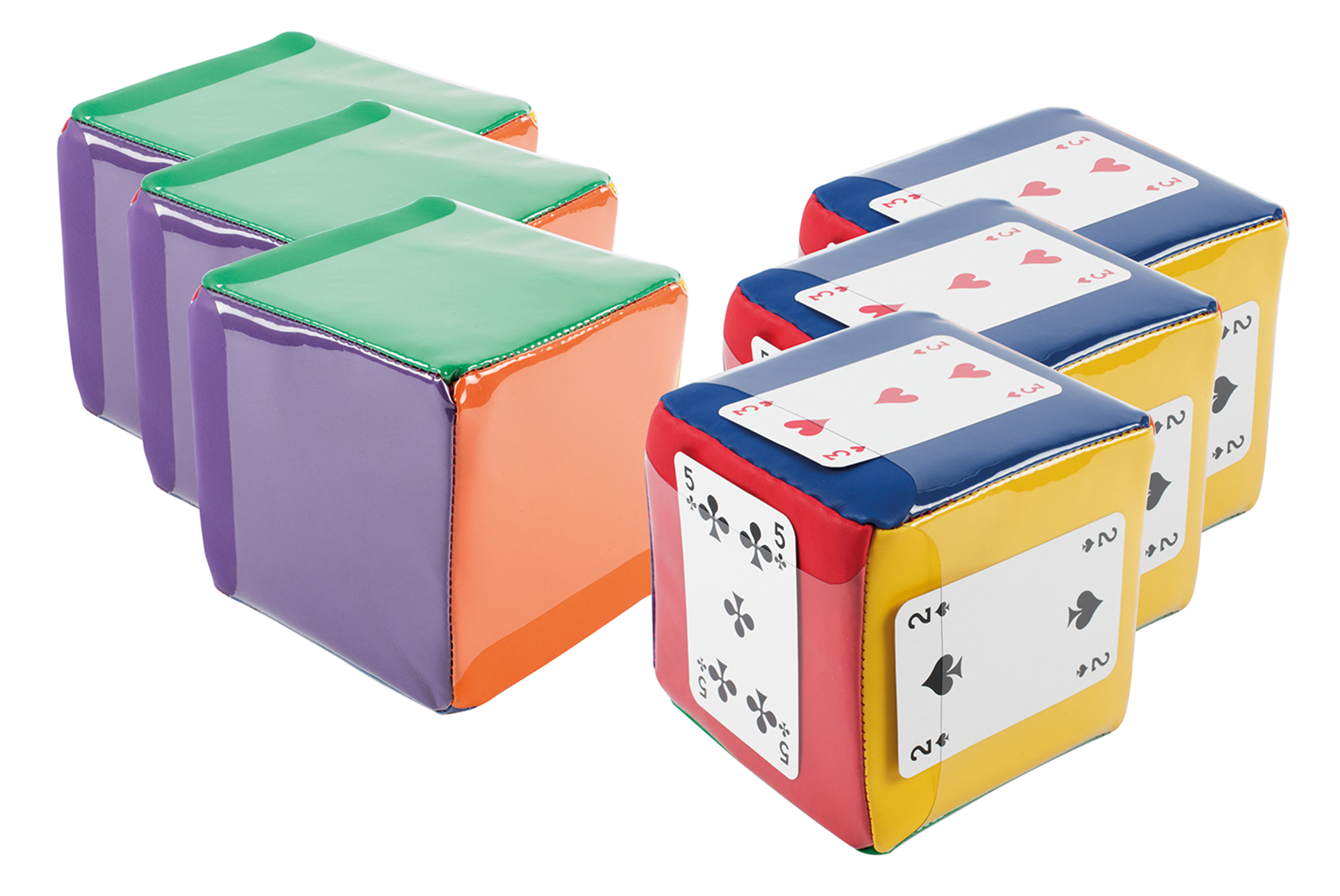 Aktionswürfel Spordas Movecubes Mini, 10 cm, 6er-Set