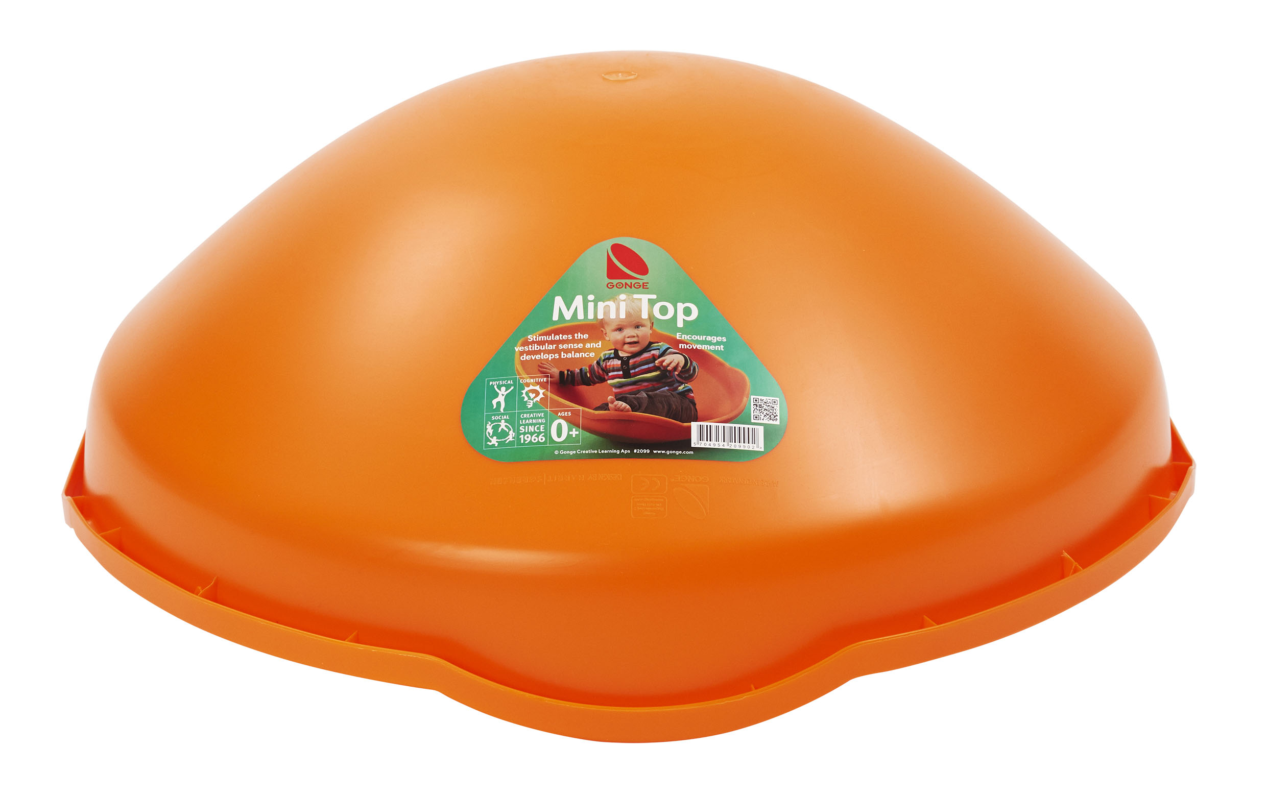 Spielkreisel und Schaukelschale, Gonge Mini Top, 68 cm, orange, 0-4 Jahre