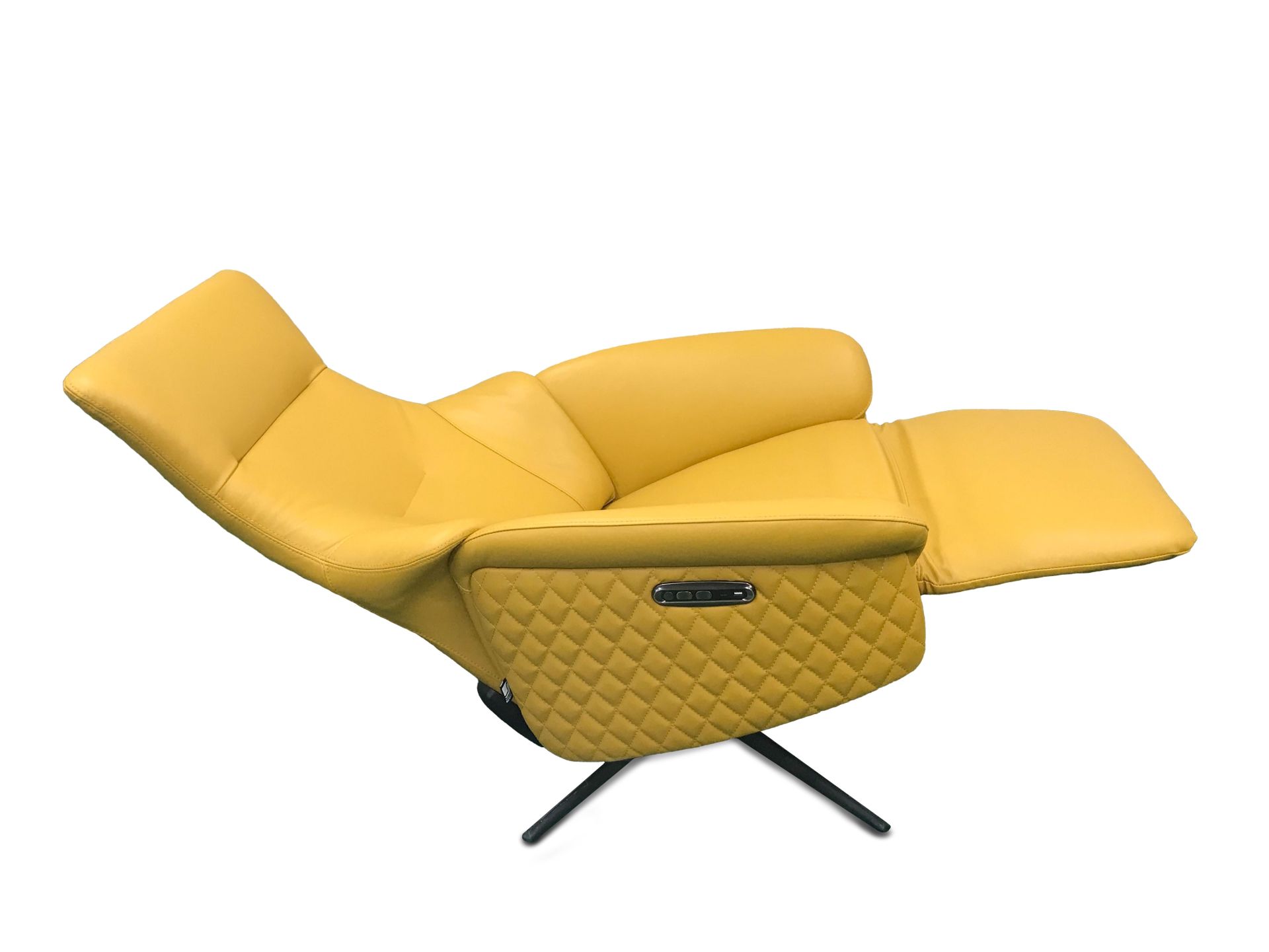 Chillofa Relaxsessel, Leder, senfgelb