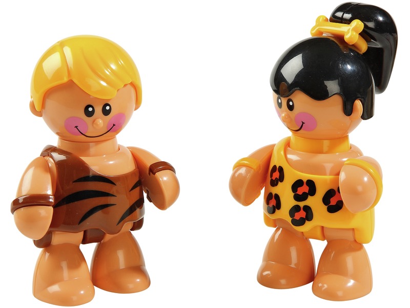Spielfiguren Steinzeitmenschen für Rollenspiele, 2 Figuren, ab 1 Jahr