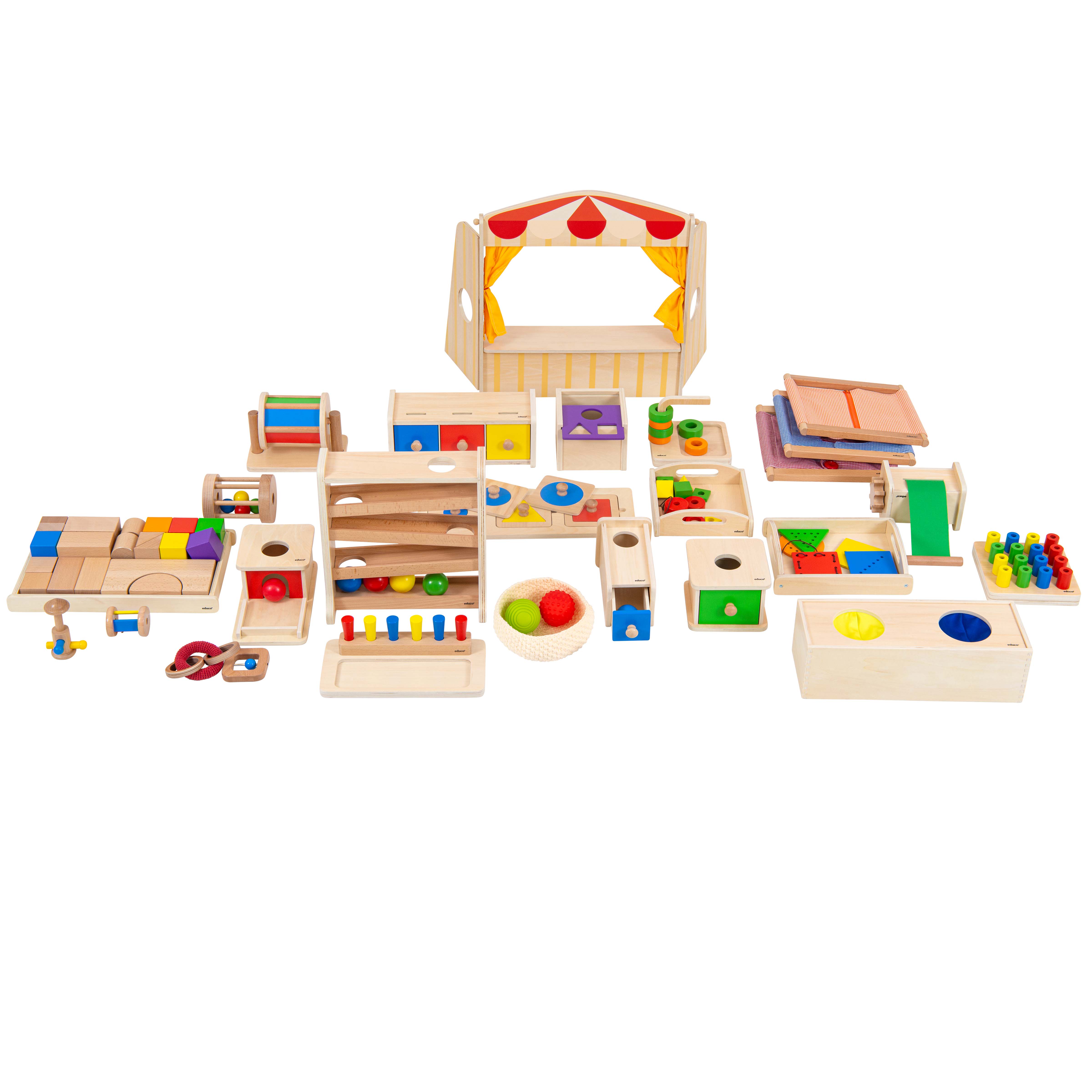 PIONIER Sammelpaket – 24 Entwicklungsmaterialien aus Holz