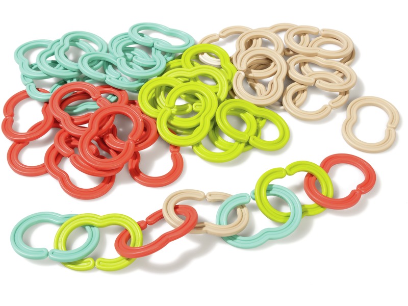 Bauspiel Kettenglieder aus Recycling-Kunststoff, 48 Teile, ab 2 Jahren