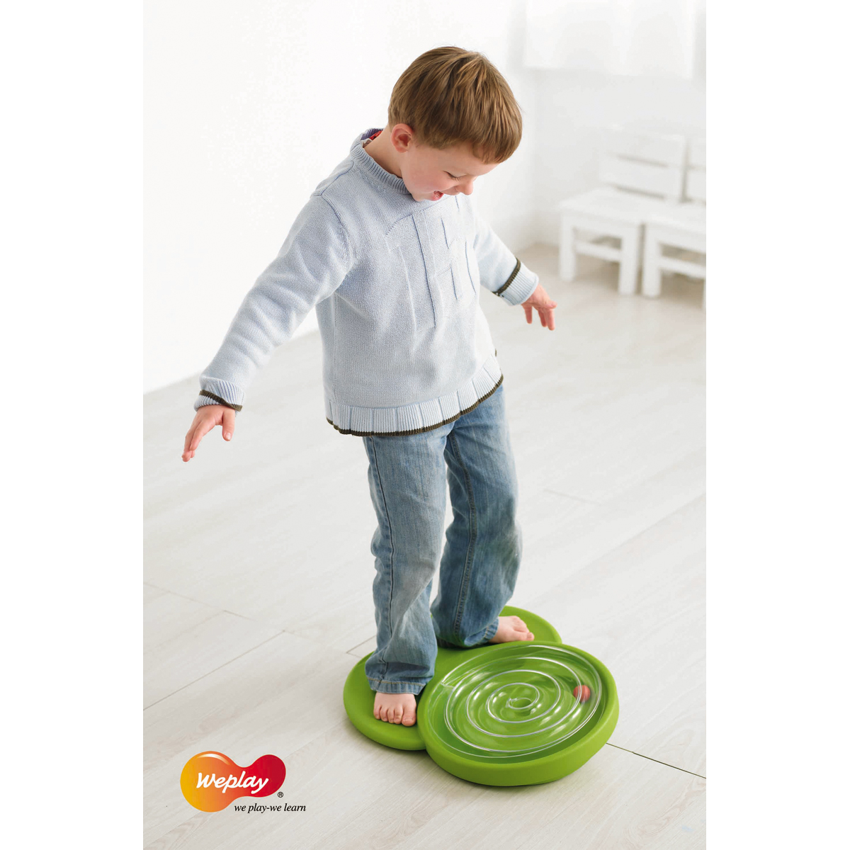 Putt Putt Balance Board, Ballspirale mit transparentem Deckel, 52 x 40 cm, ab 3 Jahre