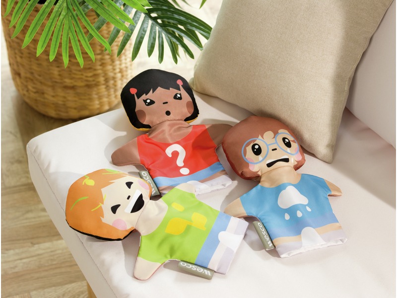 Wendehandpuppen Emotionen, Gefühle benennen mit Kindern, 3 Stück
