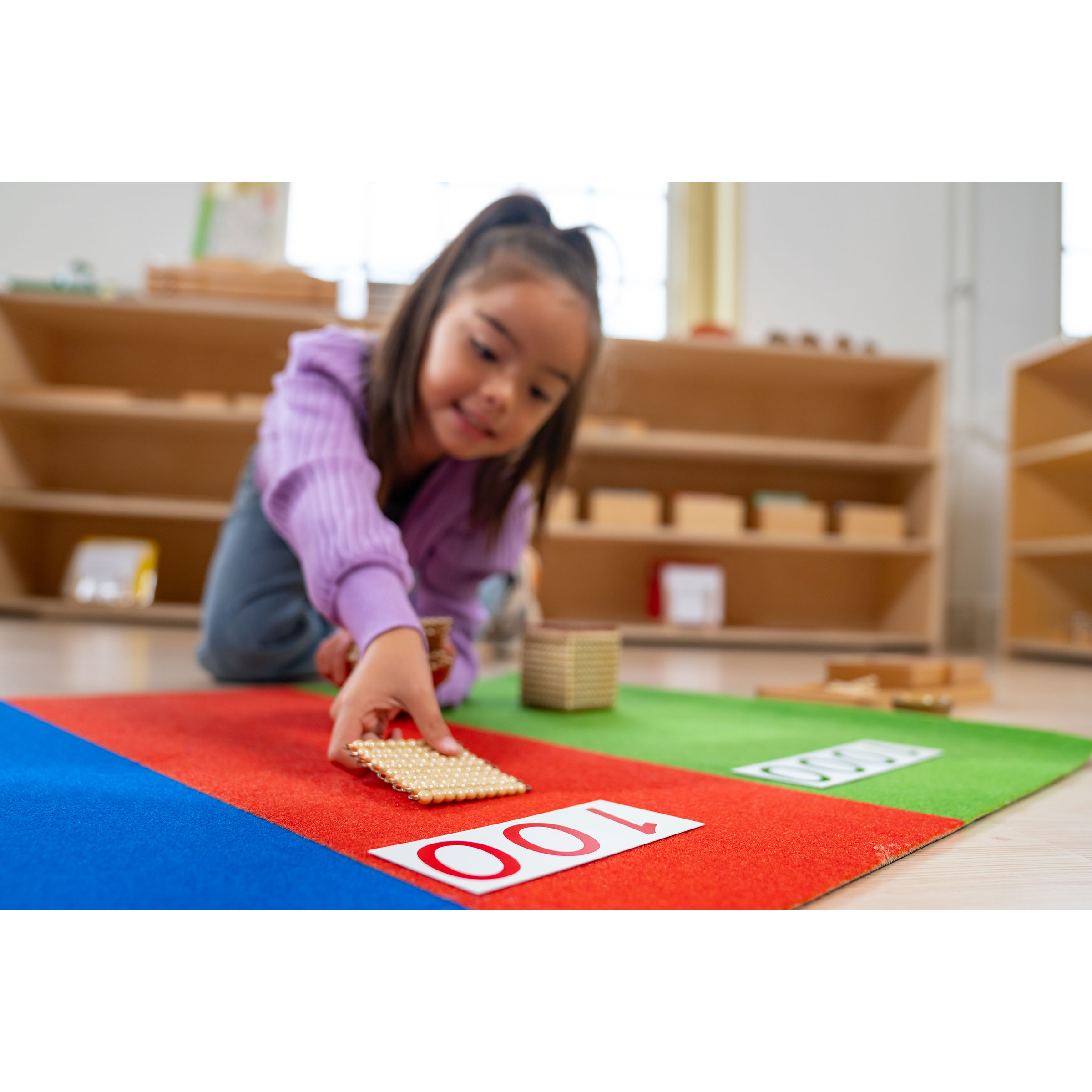 Stellenwertteppich - Montessori Mathematik