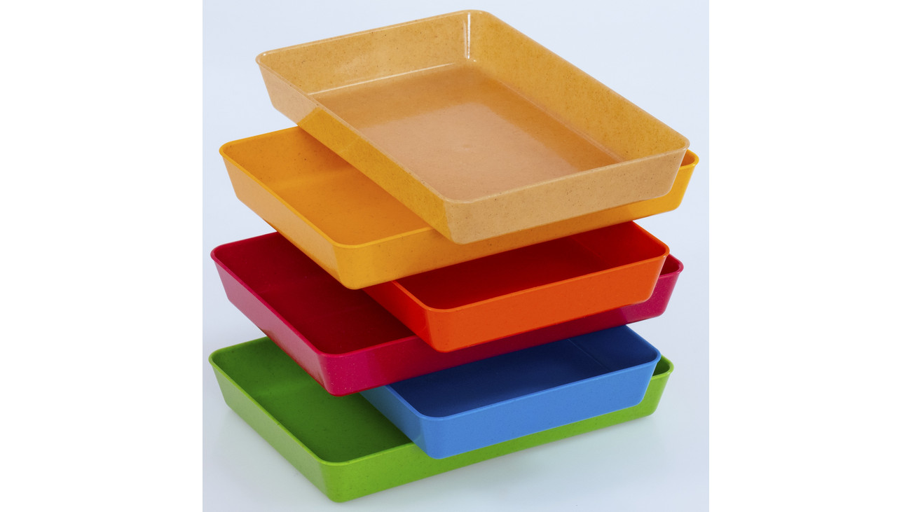 Materialschalen aus biobasiertem treeNside-Material, 6er-Set, klein, Farbset 1