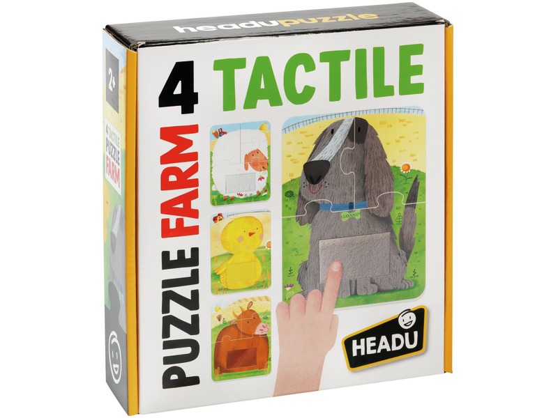 Tastpuzzles Bauernhoftiere mit fühlbaren Texturen, ab 2 Jahren