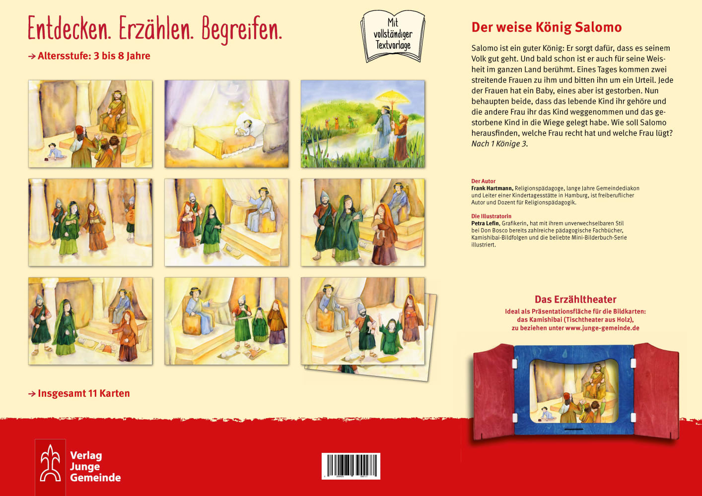 Kamishibai Bildkartenset - Der weise König Salomo, 3 bis 8 Jahre