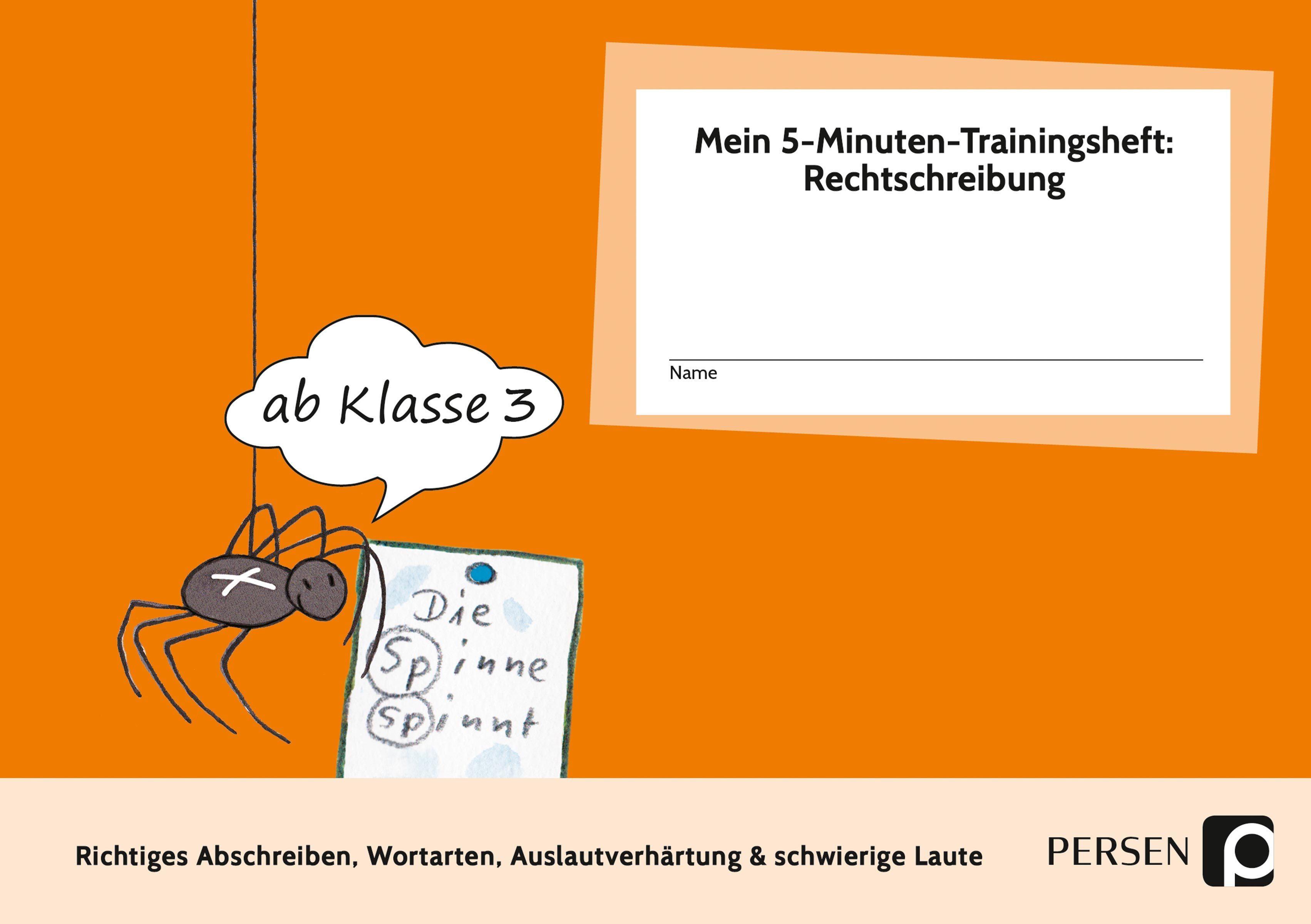 Mein 5-Min-Trainingsheft: Rechtschreibung 3. und 4. Klasse