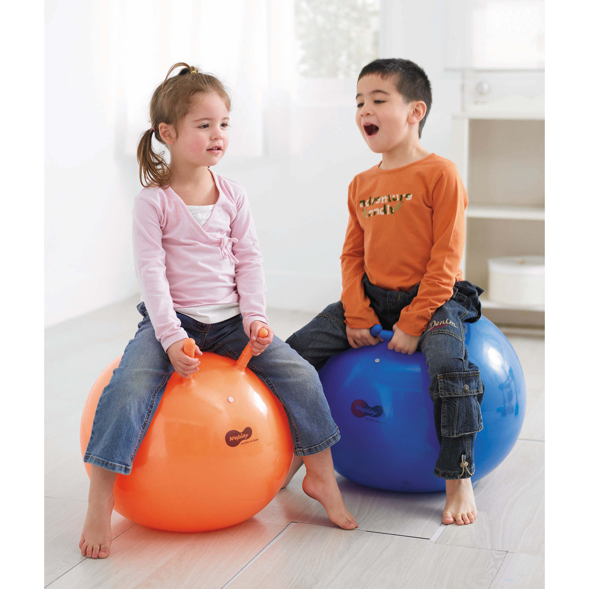 Sprungball Ø 55 cm, Hüpfball, belastbar bis 120 kg