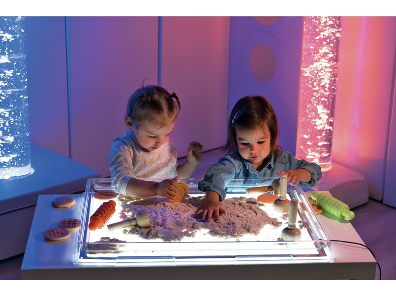 Halterung für Leuchttafel, große Ausführung, für Sand, ab 3 Jahren, transparent