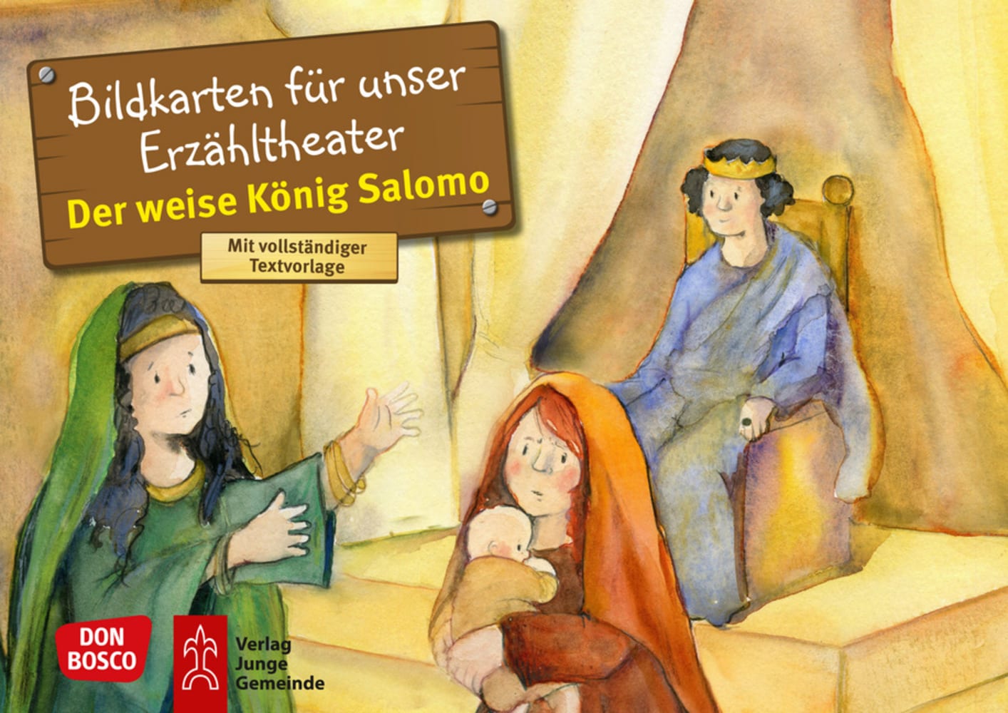 Kamishibai Bildkartenset - Der weise König Salomo, 3 bis 8 Jahre