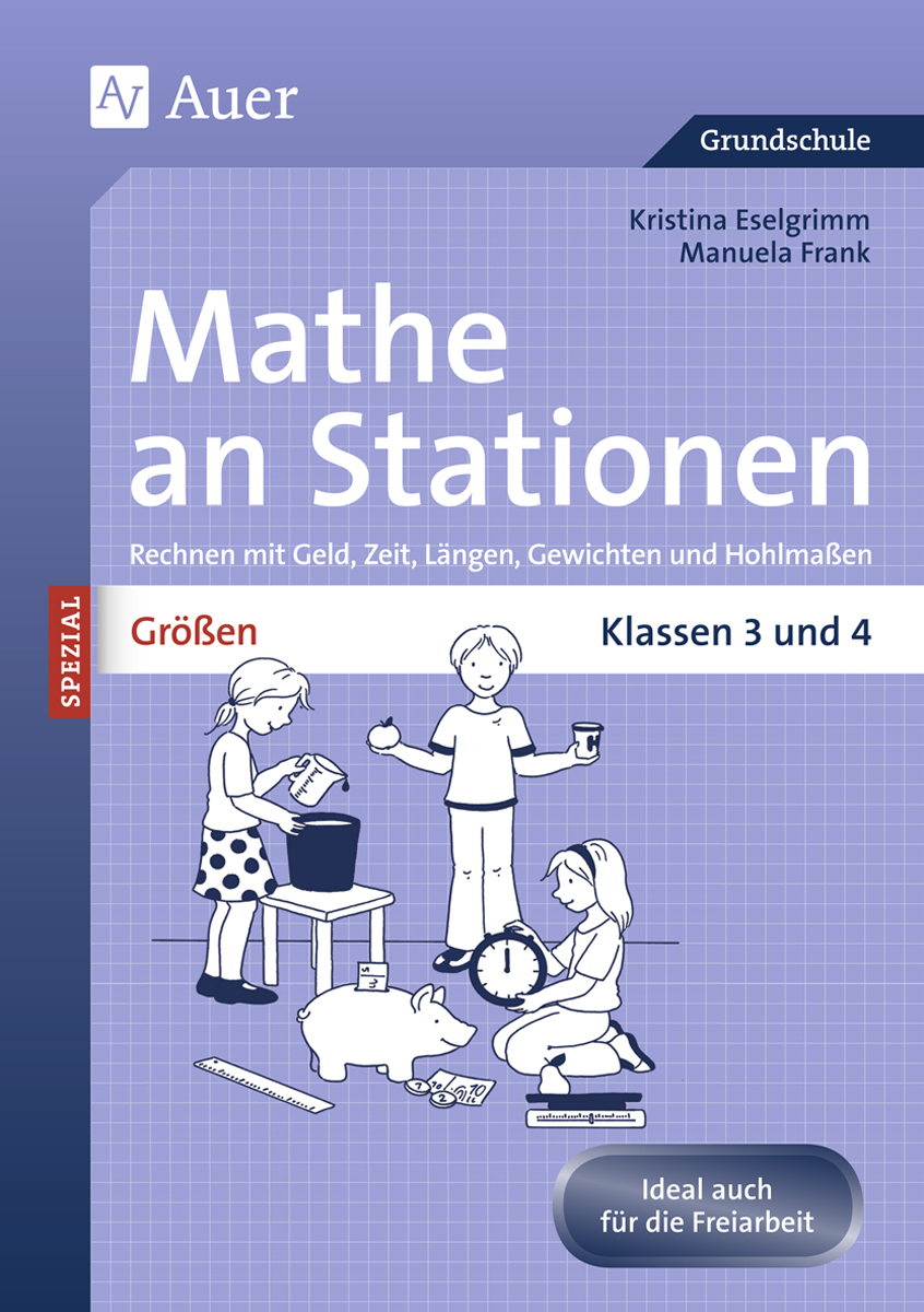 Größen an Stationen, Buch, 3.-4. Klasse