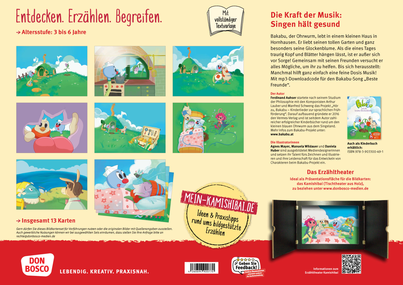 Bakabu und die kranke Glockenblume, Kamishibai Bildkartenset, 3-6 Jahre