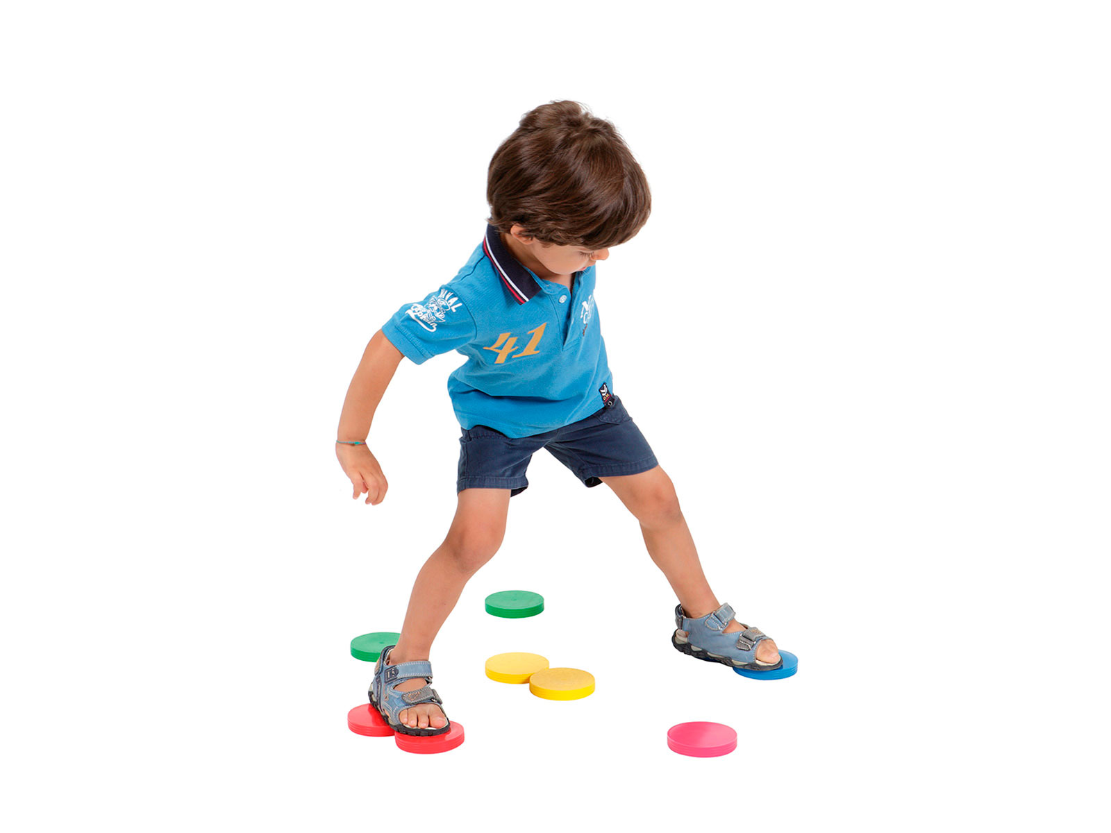 Spielscheiben Gymnic Disc'o'Bocce, Ø 95 mm, 9er-Set, farblich sortiert