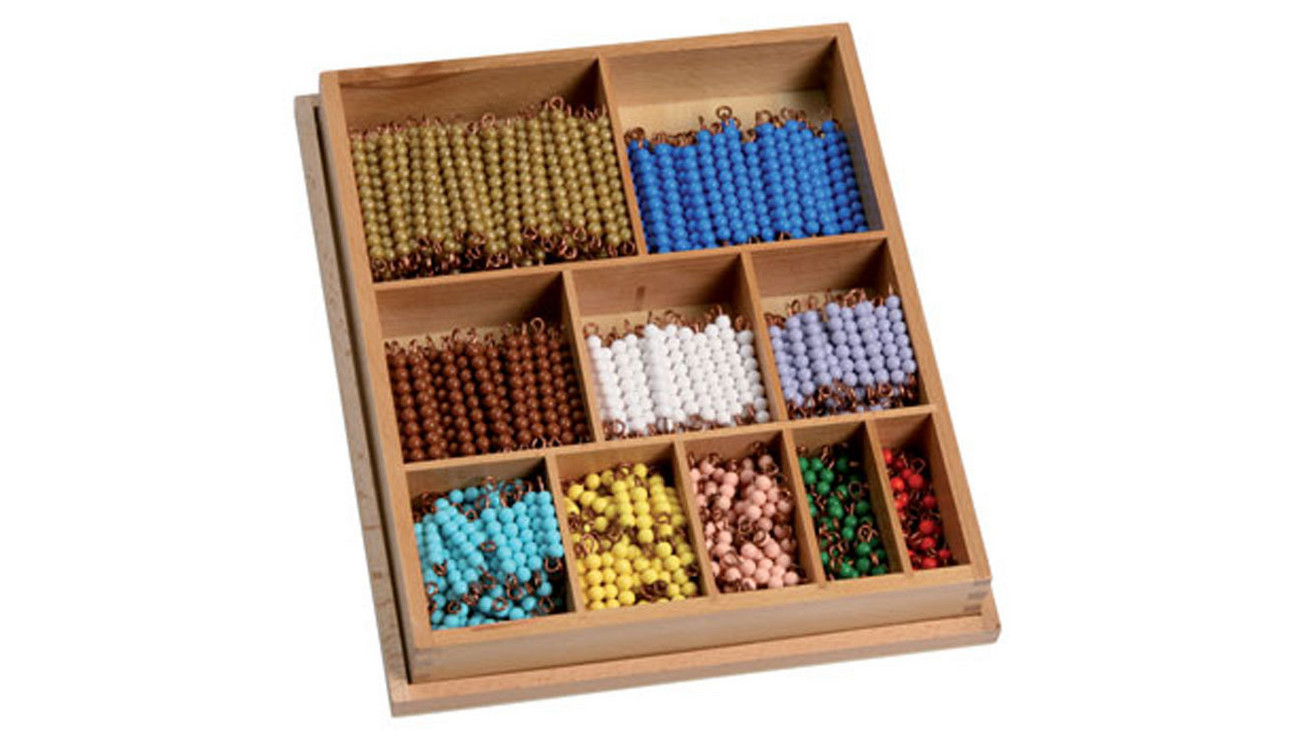 Großer Satz Perlenstäbchen aus Kunststoff zur Multiplikation