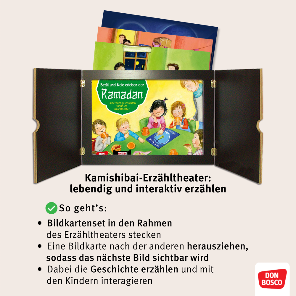 Kamishibai Bildkartenset - Betül und Nele feiern Erntedank, 4-7 Jahre