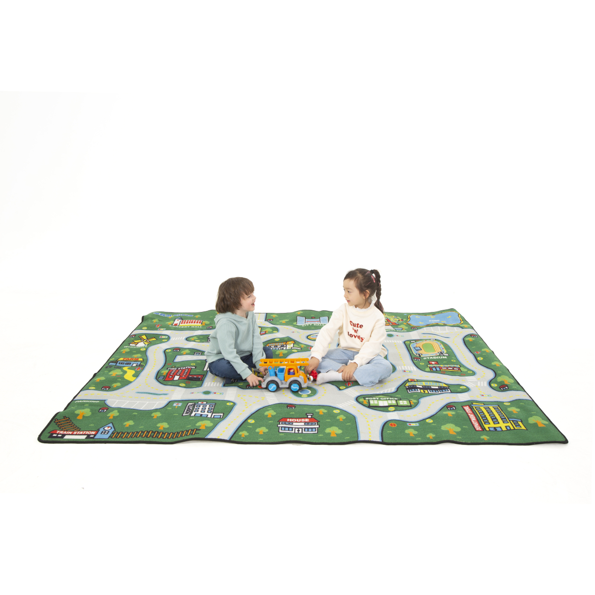 Spielteppich, Stadt, rechteckig, 240x200 cm