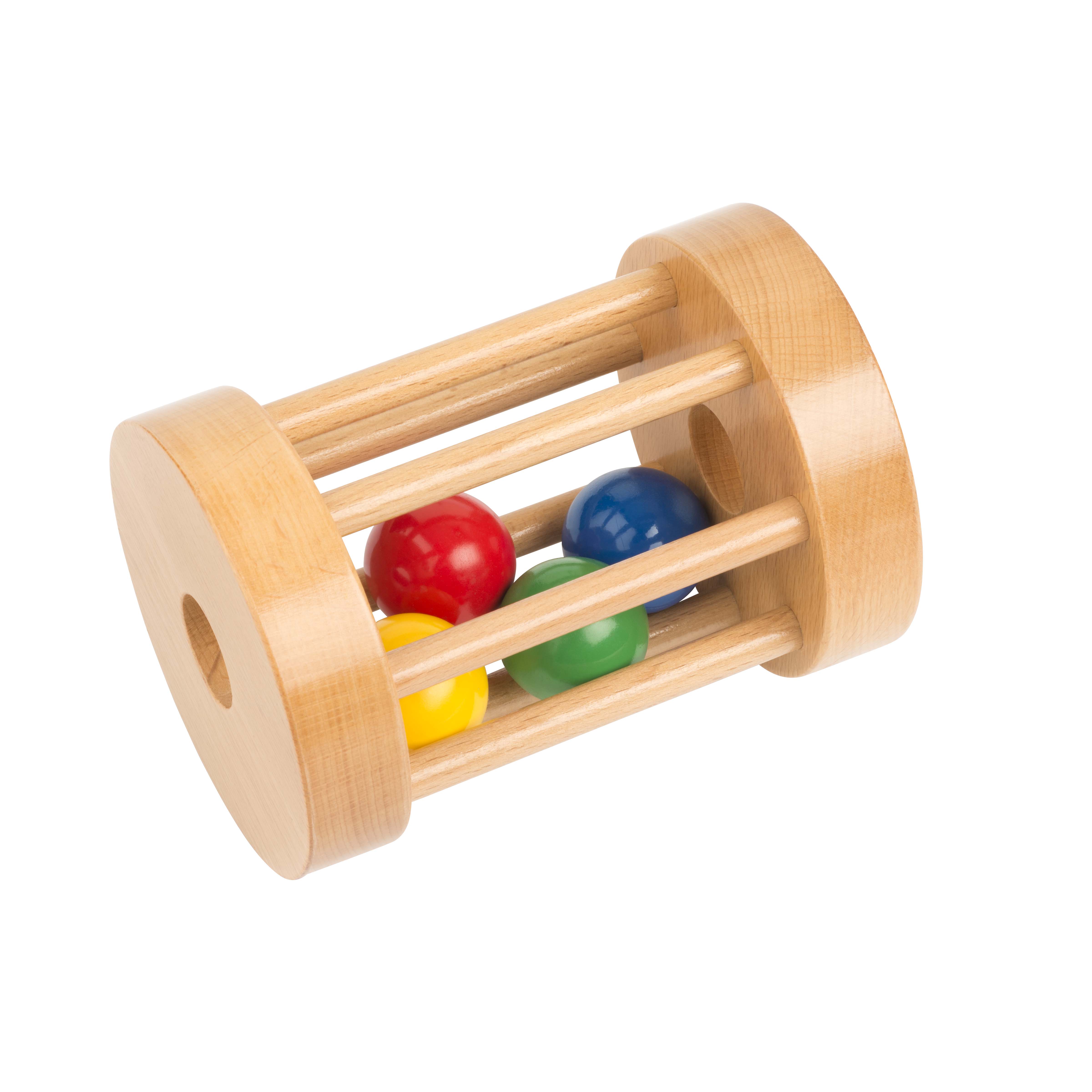 Rolle die Trommel – Holz-Rollspielzeug, 7-11 Monate