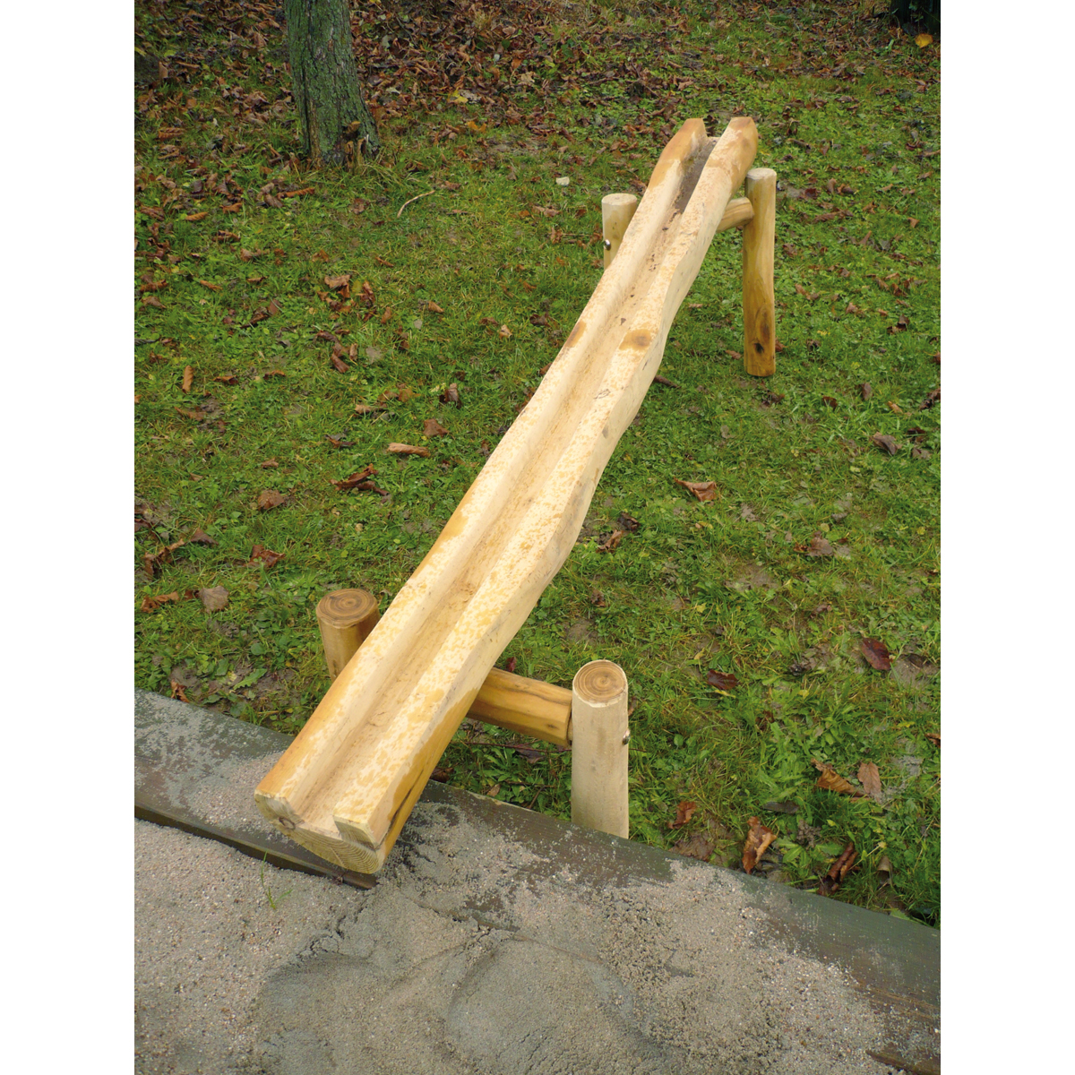 Rinne 200 cm, Rundholz Ø 12 bis 17 cm, Aufleger Ø 6 bis 8 cm
