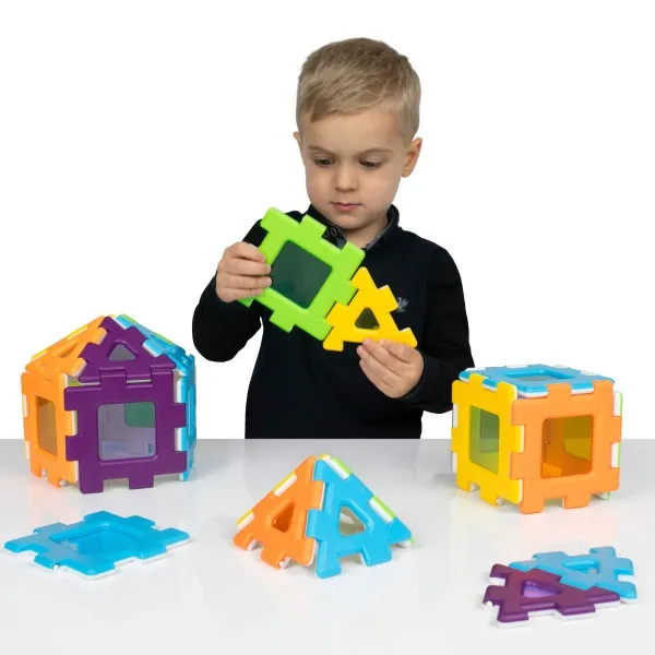 Steckbausteine, My First Polydron, Grundformen-Starterset, 40 Teile, für Kleinkinder