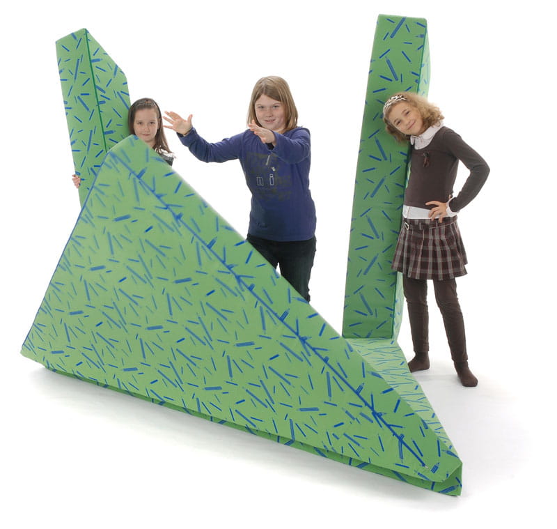 Sitzecke groß 3-teilig, Stoff, 150 x 150 cm, CS Anthrazit