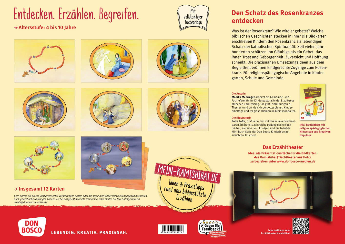 Vom Rosenkranz erzählen. Kamishibai Bildkartenset, 4-10 Jahre