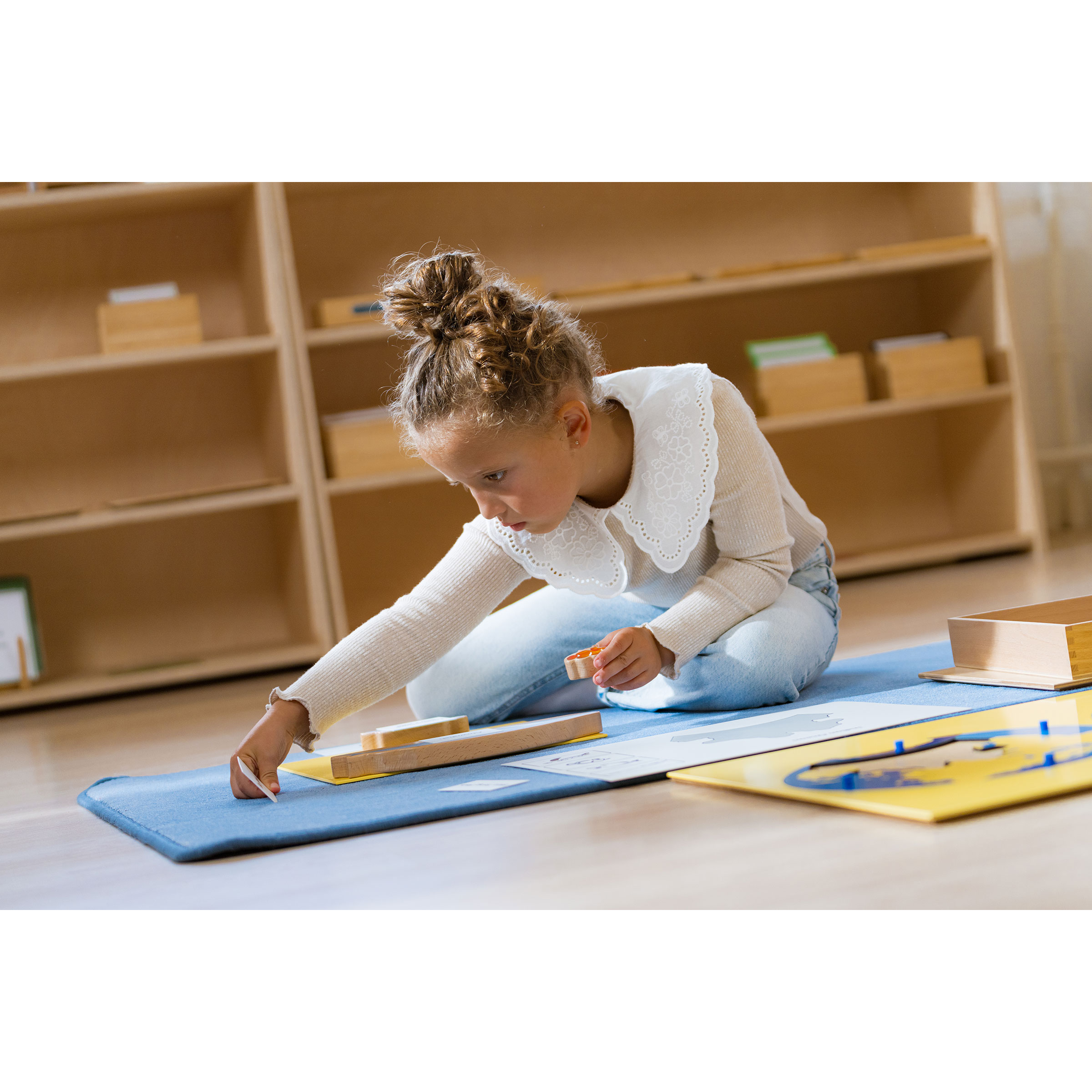 Puzzlekarte Ozeane - Montessori Geographie