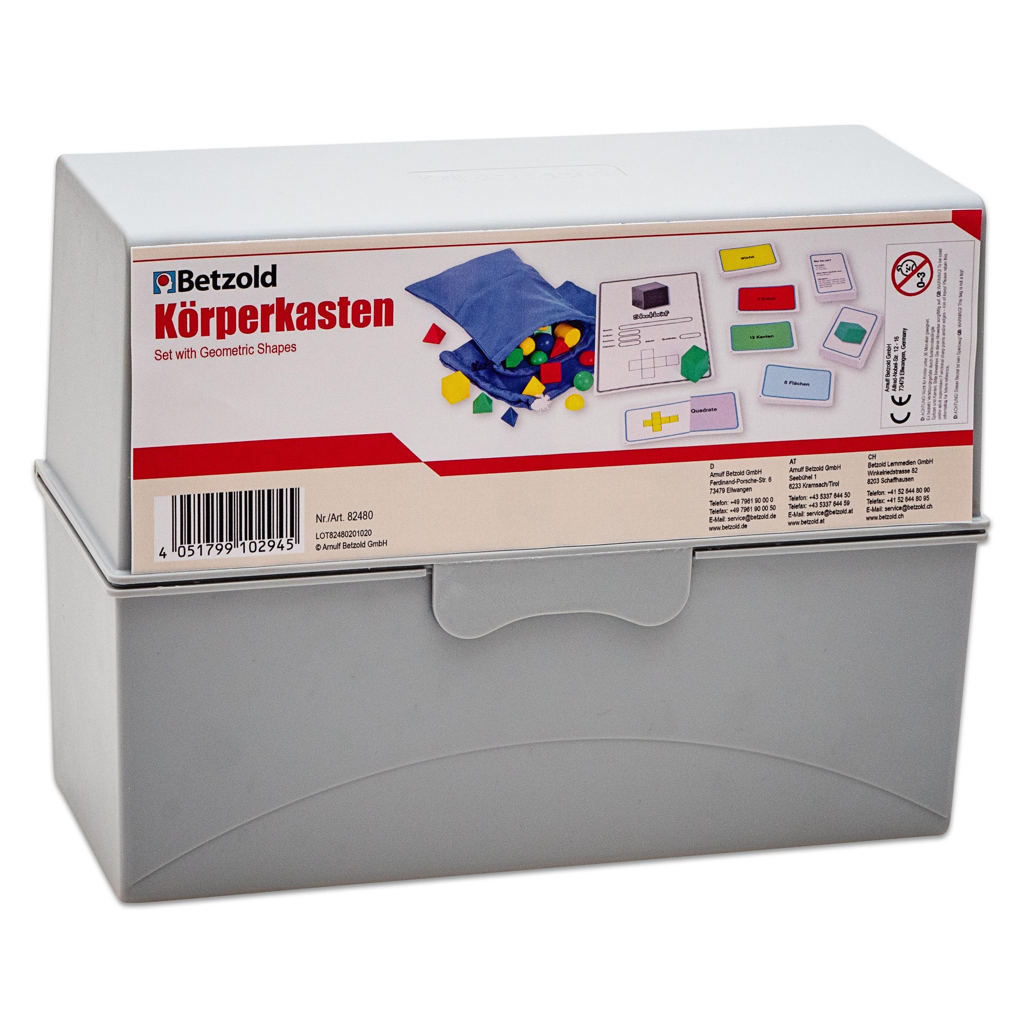 Körperkasten, geometrisches Übungsmaterial, 8-13 Jahre