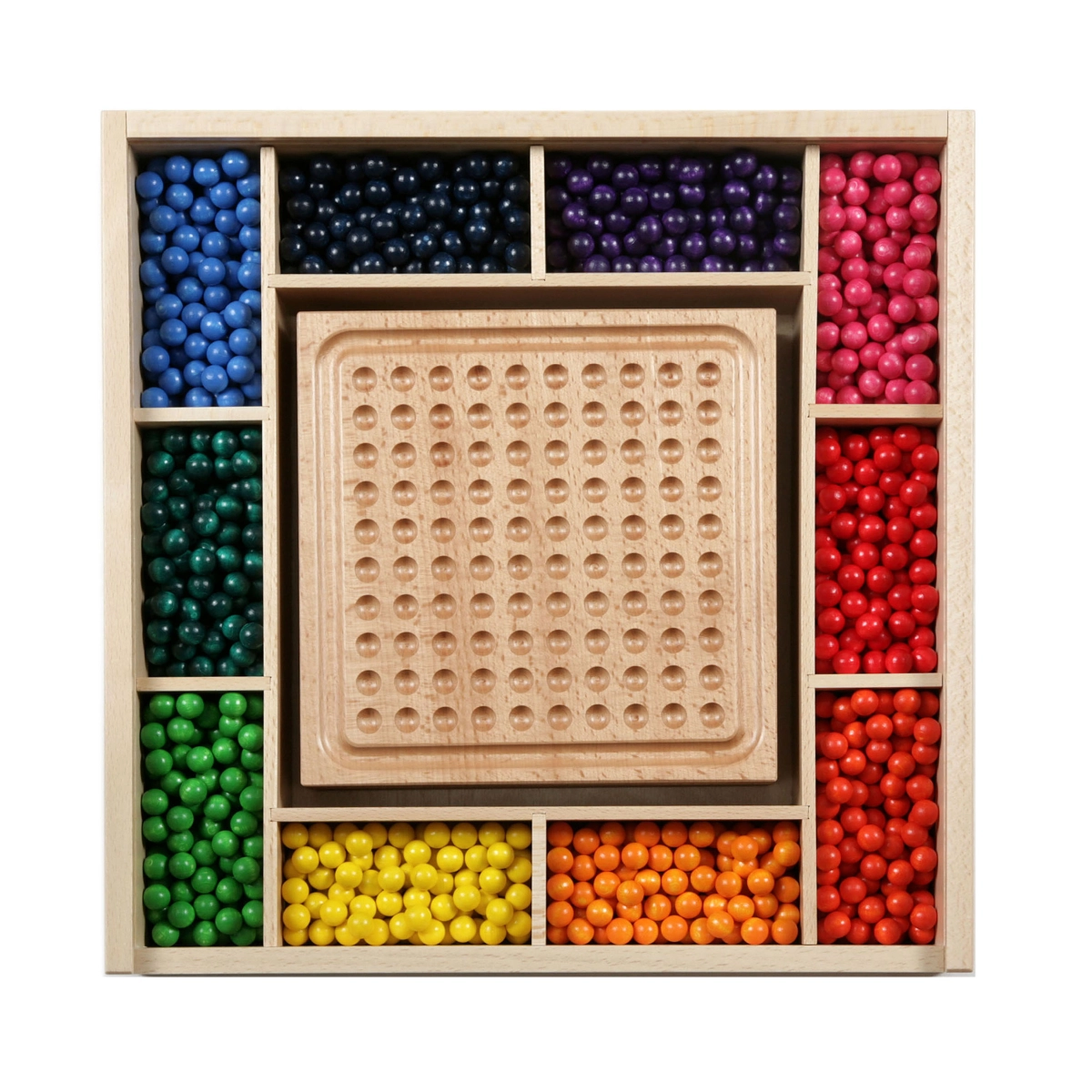 Das Kindergarten Mini-Kugelspiel - aus Buchenholz, Legespiel, ab 36 Monaten