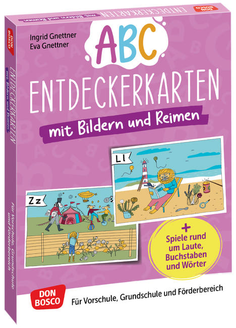 Abc-Entdeckerkarten mit Bildern und Reimen, 5-8 Jahre