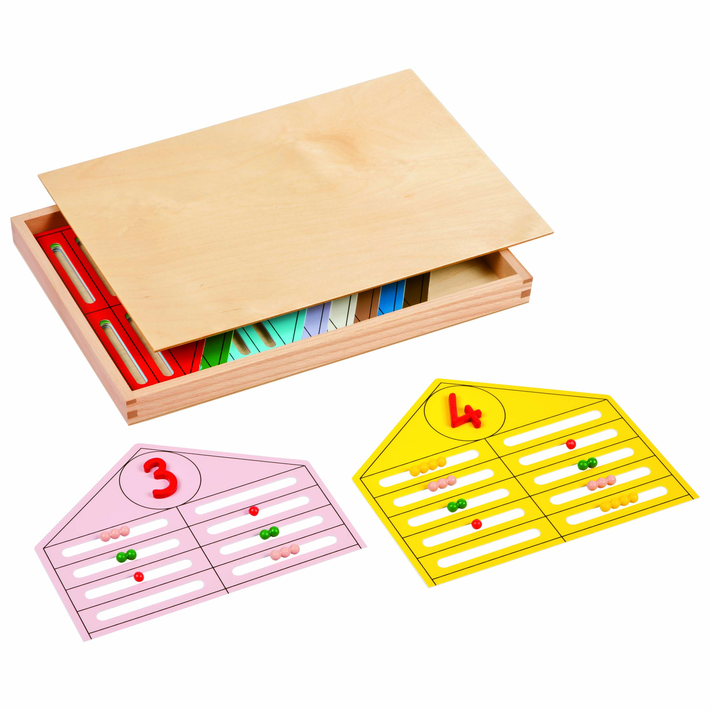 Perlenhäuser - Montessori Mathematik