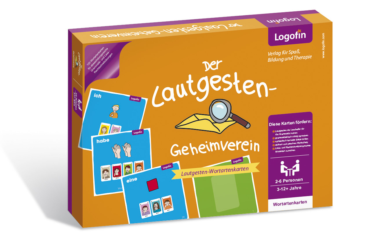 Lautgesten Wortartenkarten, Grammatik-Spiel, ab 3 Jahre