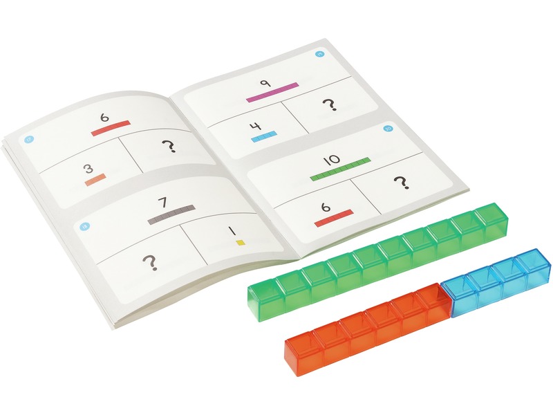 Cuisenaire-Stäbchen lichtdurchlässig zum Rechnen, Basis 10, ab 5 Jahren