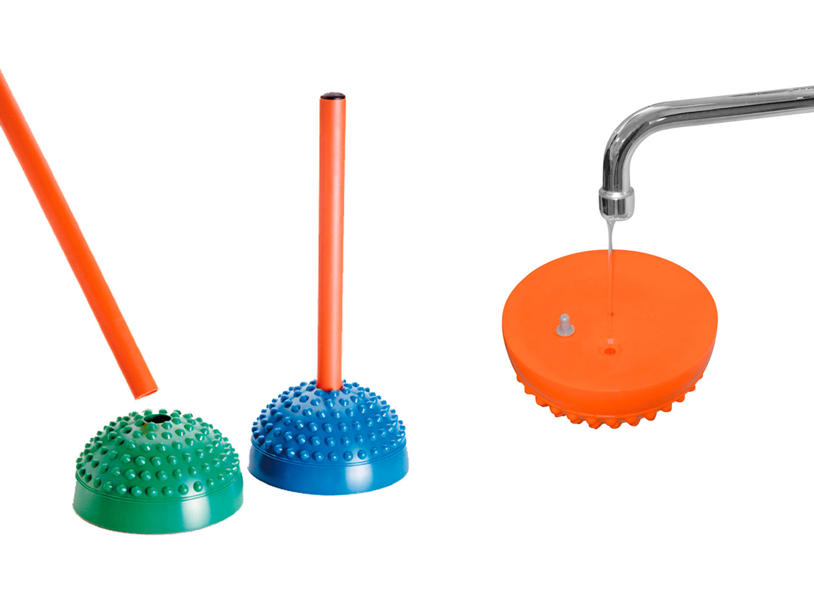 Halbkugeln Gymnic Multiactive Stone, 6er-Set, farblich sortiert